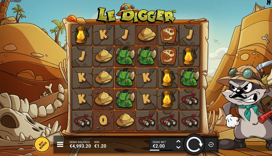 Le Digger cluster win with a Layer stripped away to reveal the tier below